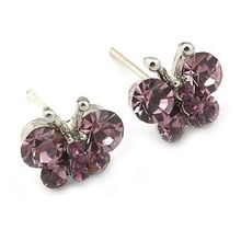 新光施華洛水晶蝶花耳釘 珠寶與健身的完美結(jié)合